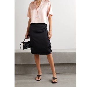 NWT Orseund Iris Le Funk Cropped Silk Shir…